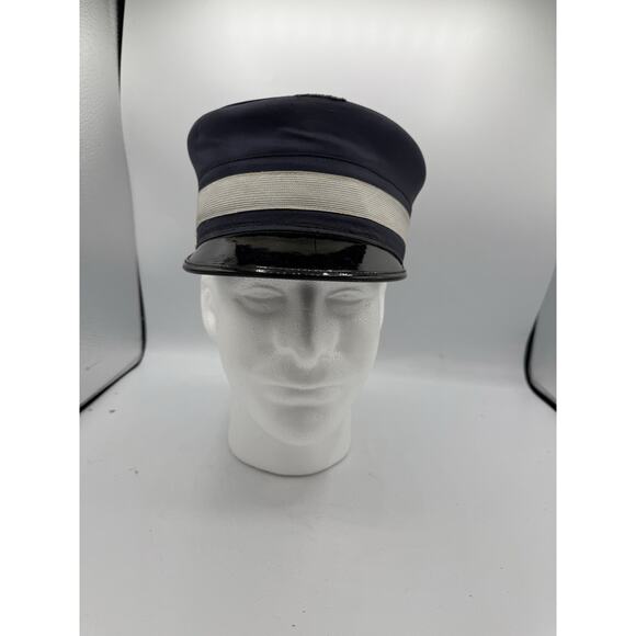 William Scully Montreal Band Uniform Cap 6 7/8 Navy Blue Visor Hat Canada - Picture 1 of 9